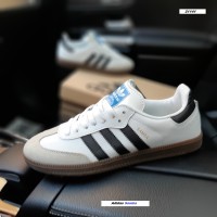 Аdidas Samba Vegan White/Gum белые с черным, Размер 38