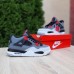 Air Jordan 4 Retro PSG Paris Saint Germain Сірі з червоним, Розмір 42