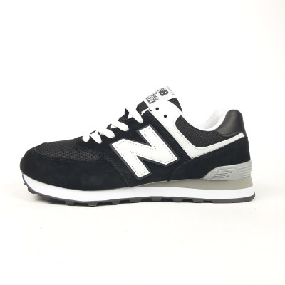 New Balance 574 чорні з білим, Розмір 44