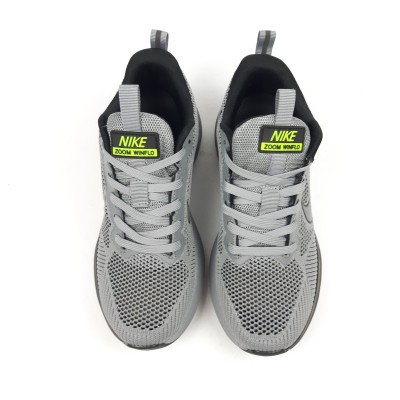 Nike Zoom Winflo серые с салатовым, Размер 37