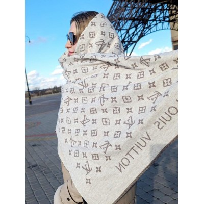 ПАЛАНТИН ШАРФ, ШАСТКА LOUIS VUITTON ЛУІ ВИТОН молочний-мокко ПАЛАНТИН ШАРФ, ШАСТКА LOUIS VUITTON ЛУІ ВИТОН молочний-мокко