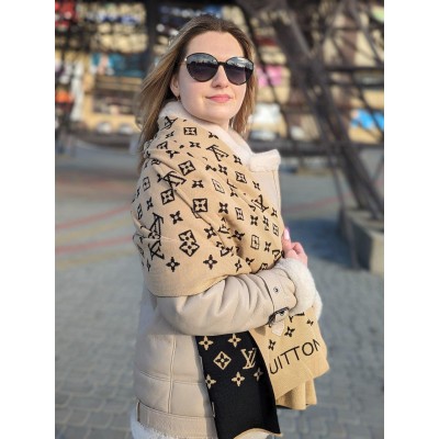 ПАЛАНТИН ШАРФ, ШАСТКА LOUIS VUITTON ЛУІ Вітон бежевий ПАЛАНТИН ШАРФ, ШАСТКА LOUIS VUITTON ЛУІ Вітон бежевий