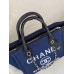 Сумка жіноча шопер Chanel Deauville Шанель джинс