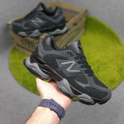 New Balance 9060  чорні з сірим, Розмір 44