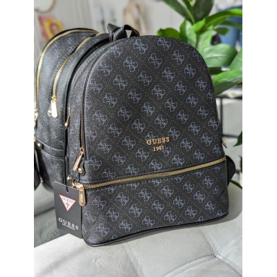Женский черный рюкзак Guess Гесс LUX