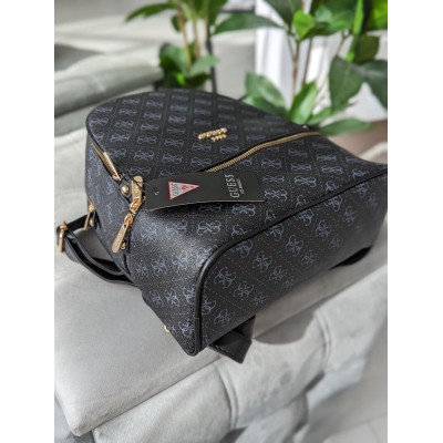 Женский черный рюкзак Guess Гесс LUX