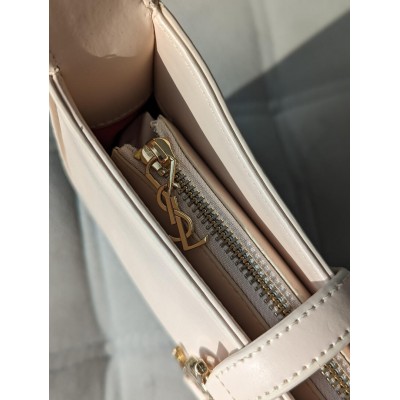 Женская сумка клатч Yves Saint Laurent YSL Ив Сен Лоран молочный