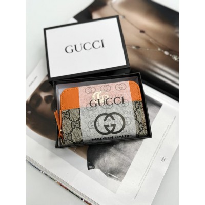 Гаманець Gucci жіночий Гуччі помаранчевий міні