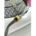 Женская сумка кросс боди Кристиан Диор серый текстиль Dior