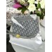 Женская сумка кросс боди Кристиан Диор серый текстиль Dior