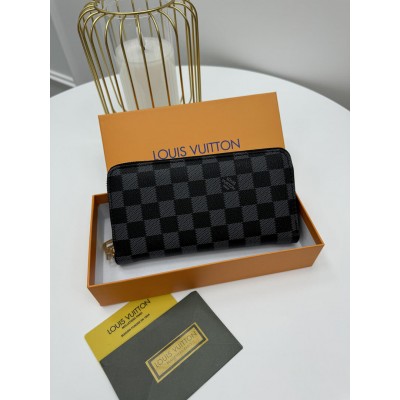 Чоловічий гаманець Louis Vuitton сірий шаховий Луї Вітон гаманець унісекс Чоловічий гаманець Louis Vuitton сірий шаховий Луї Вітон гаманець унісекс