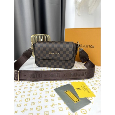 Сумка Louis Vuitton кросс-боди коричневый в клетку через плечо Луи Витон Сумка Louis Vuitton кросс-боди коричневый в клетку через плечо Луи Витон