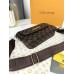 Сумка Louis Vuitton крос-боді коричневий у клітку через плече Луї Вітон