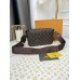 Сумка Louis Vuitton крос-боді коричневий у клітку через плече Луї Вітон