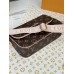 Сумка Louis Vuitton крос-боді коричневий з рожевим ременем через плече Луї Вітон
