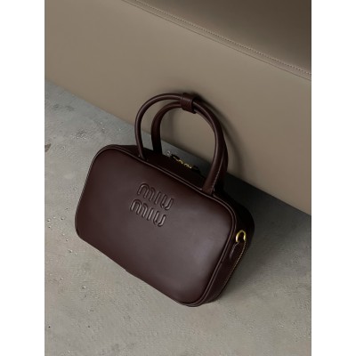 Сумка жіноча Сумка Miu Miu Top-Handle Bag бургундський крос боді Міу Міу Сумка жіноча Сумка Miu Miu Top-Handle Bag бургундський крос боді Міу Міу