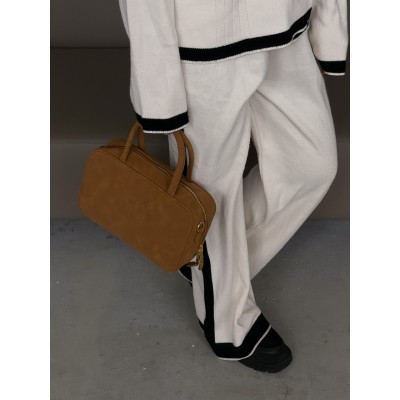 Сумка жіноча Сумка Miu Miu Top-Handle Bag бежевий замш крос боді Міу Міу