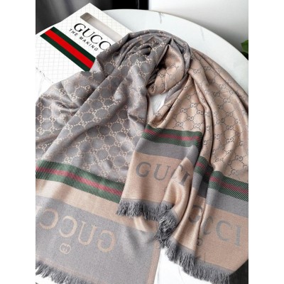 ПАЛАНТИН ШАРФ, ХУСТКА GUCCI ЖЕНСКИЙ ШАРФ ГУЧЧИ серо-золотой ПАЛАНТИН ШАРФ, ХУСТКА GUCCI ЖЕНСКИЙ ШАРФ ГУЧЧИ серо-золотой