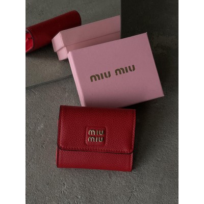 Гаманець Miu Miu жіночий міні Міу Міу червоний Гаманець Miu Miu жіночий міні Міу Міу червоний