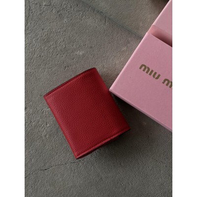 Гаманець Miu Miu жіночий міні Міу Міу червоний
