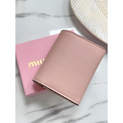 Гаманець Miu Miu жіночий міні Міу Міу рожевий