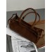 Сумка женская Prada Medium Suede Tote Bag через плечо карамель Прада