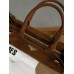 Сумка женская Prada Medium Suede Tote Bag через плечо карамель Прада