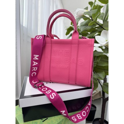 Сумка жіноча Марк Джейкобс малиновий шопер Marc Jacobs Tote Bag великий
