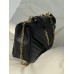 Жіноча сумка Yves Saint Laurent College Medium YSL Ів Сен Лоран чорний золото клатч Premium