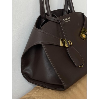 Сумка жіноча Salvatore Ferragamo ділова коричневий Феррагамо Преміум якості