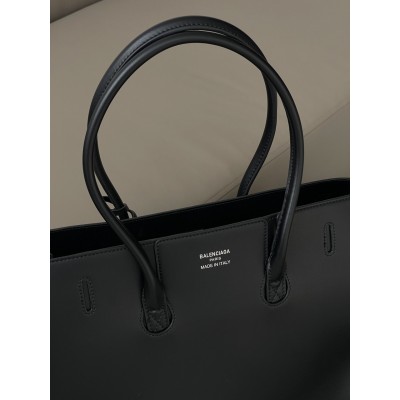 Сумка жіноча Balenciaga Bel Air Tote Bag - Premium чорний срібло Баленсіага