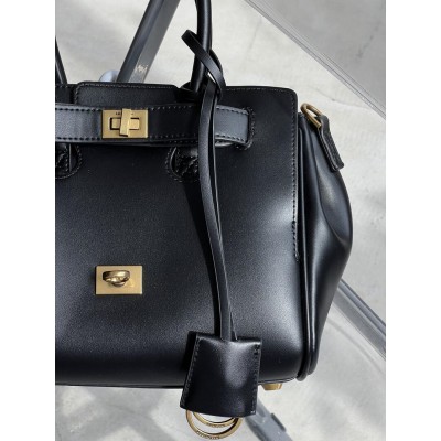 Сумка жіноча Balenciaga Bel Air Tote Bag - Premium чорний золото середній Баленсіага