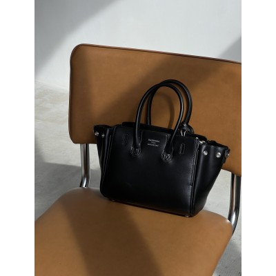 Сумка жіноча Balenciaga Bel Air Tote Bag - Premium чорний срібло середній Баленсіага