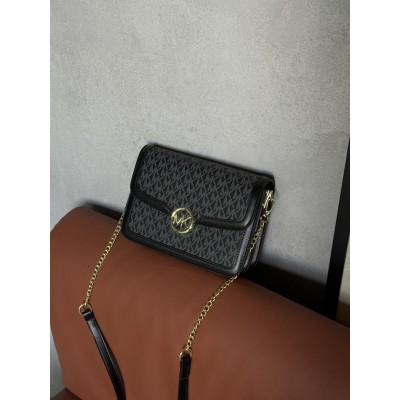 Сумка жіноча Michael Kors крос-боді чорний Jessie Small Signature Crossbody Bag Майкл Корс