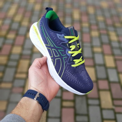 Asics GEL-Cumulus 25 сині з салатовим, Розмір 42