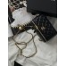 Сумка жіноча клатч Chanel Classic Lambskin Pearl Crush Vanity Bag Premium чорний класичний Шанель