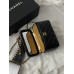 Сумка жіноча клатч Chanel Classic Lambskin Pearl Crush Vanity Bag Premium чорний класичний Шанель