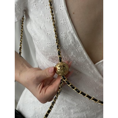 Сумка жіноча клатч Chanel Classic Lambskin Pearl Crush Vanity Bag Premium чорний класичний Шанель