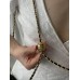 Сумка жіноча клатч Chanel Classic Lambskin Pearl Crush Vanity Bag Premium чорний класичний Шанель