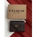 Гаманець жіночий Coach шоколадний з невеликою коробкою Коуч