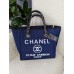 Сумка жіноча шопер Chanel Deauville Шанель джинс