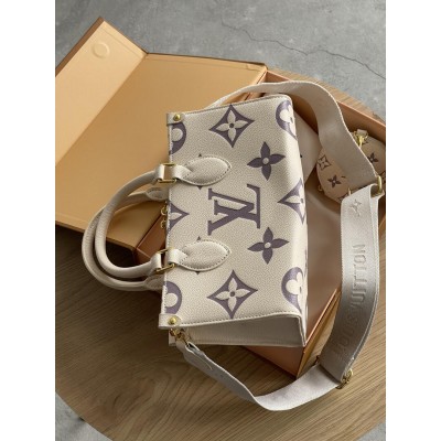 Сумка Louis Vuitton Monogram Reverse OnTheGo молочний Луї Віттон