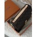 Сумка Луї Вітон метис коричневий + світло-бежевий Louis Vuitton Pochette Metis