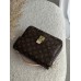 Сумка Луї Вітон метис коричневий + світло-бежевий Louis Vuitton Pochette Metis