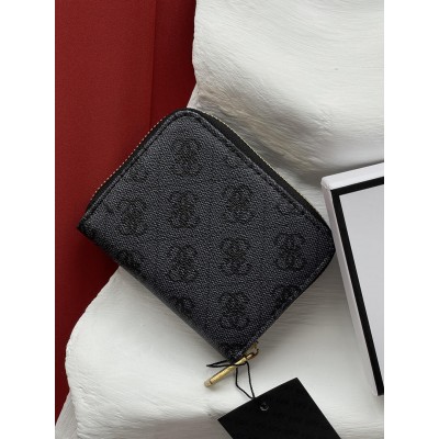 Жіночий гаманець Guess Dagan 4G міні чорний Гесс