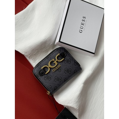 Жіночий гаманець Guess Dagan 4G міні чорний Гесс