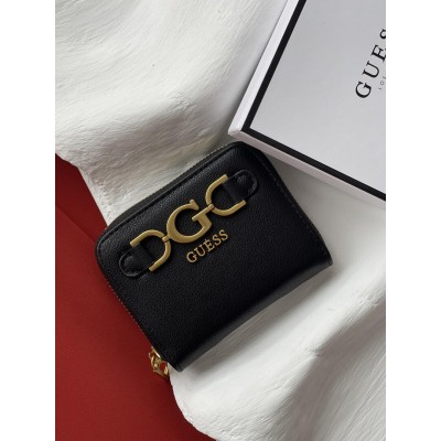 Жіночий гаманець Guess Dagan 4G міні чорний класичний Гесс