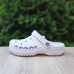 Crocs білі з логотипом, Розмір 39