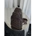 Мужская сумка слинг мессенджер Louis Vuitton через плечо коричневый в клетку Луи Виттон