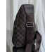 Мужская сумка слинг мессенджер Louis Vuitton через плечо коричневый в клетку Луи Виттон